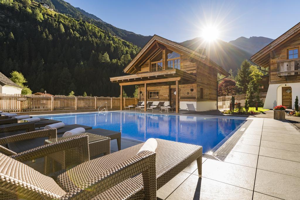 Wellnesshüttendorf Wiese Sankt Leonhard im Pitztal Exterior foto